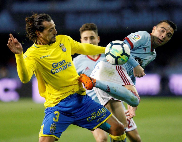 Iago Aspas durante el último partido disputado en Balaídos