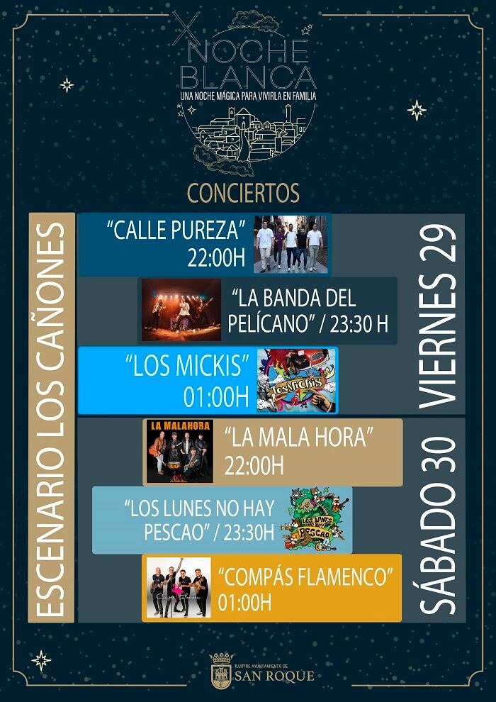 Conciertos en el escenario de Los Cañones