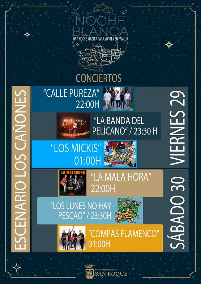 Conciertos en el escenario de Los Cañones
