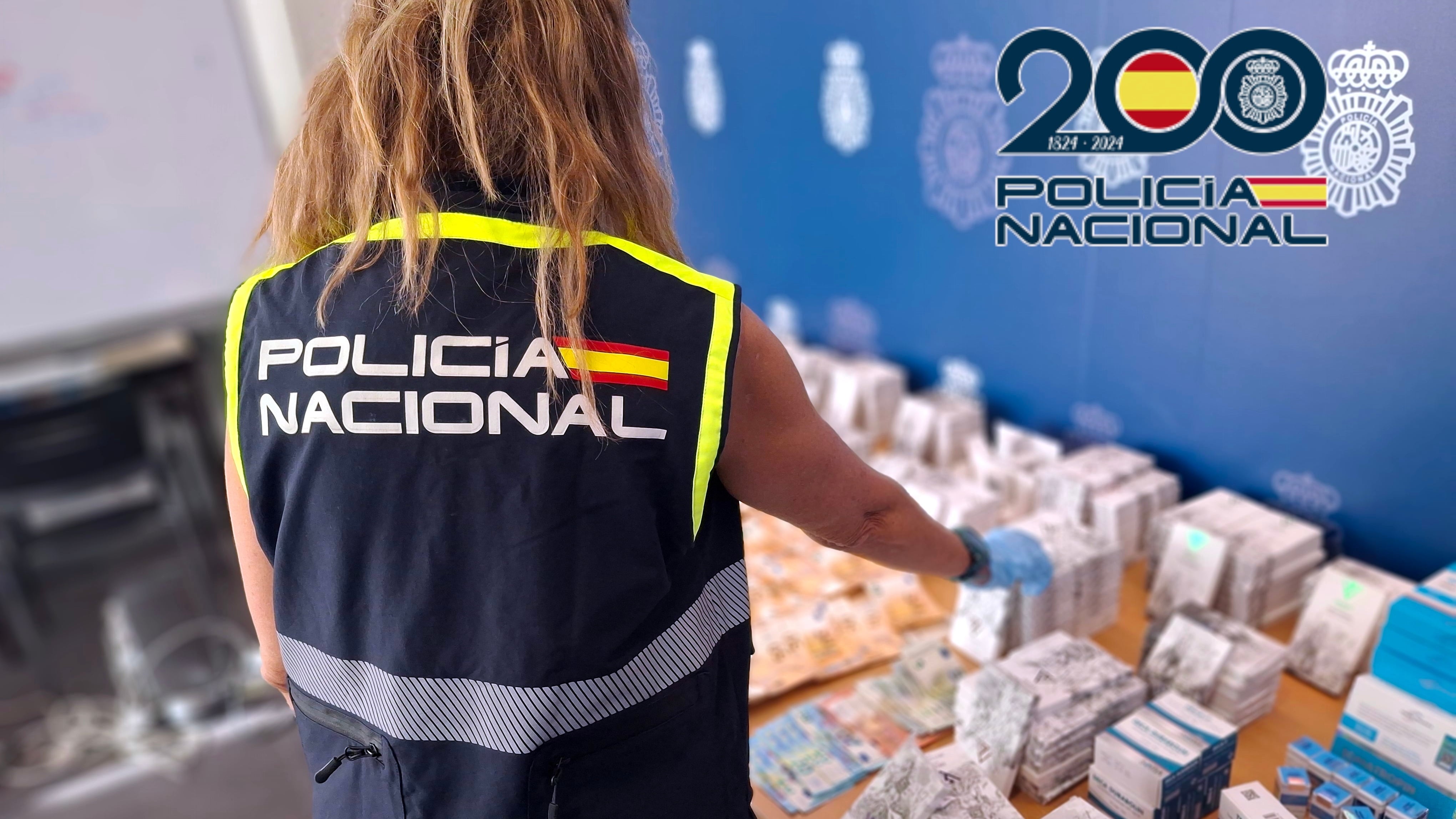 Material intervenido por la Policía Nacional
