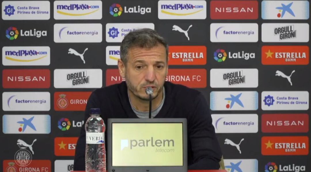 Quique Cárcel en una compereixença d&#039;aquesta temporada.