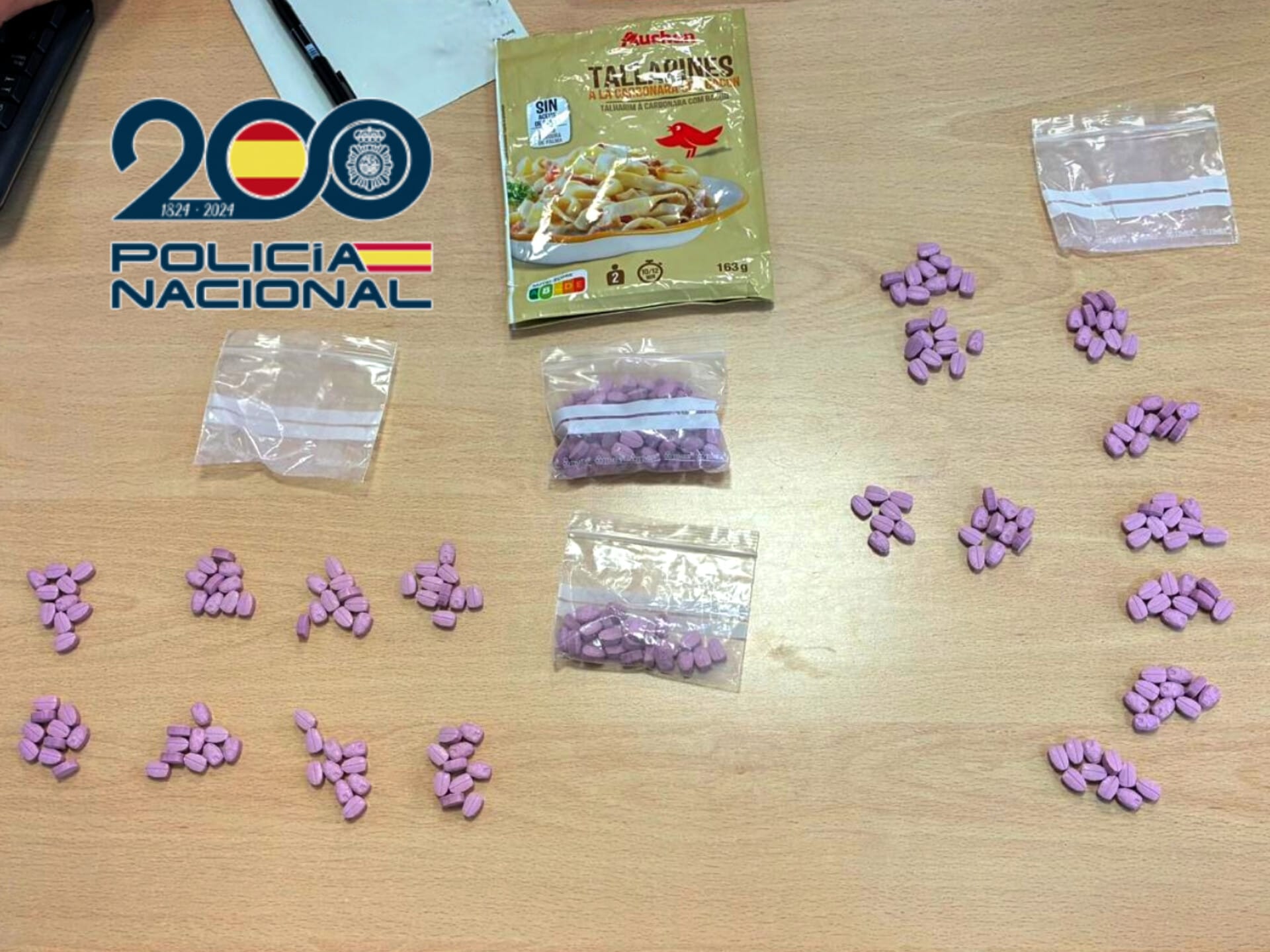Las pastillas de éxtasis que le pilló la Policía Nacional