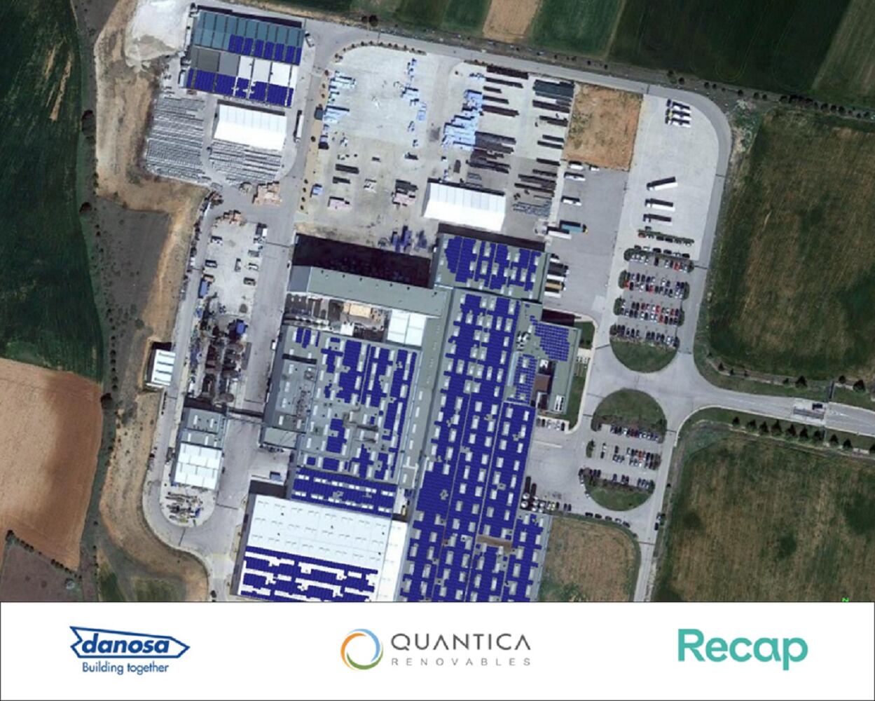 Recreación de las instalaciones fotovoltaicas en la empresa DANOSA