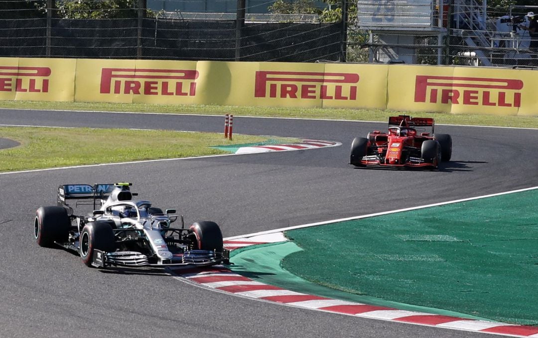 Bottas, durante la carrera. 