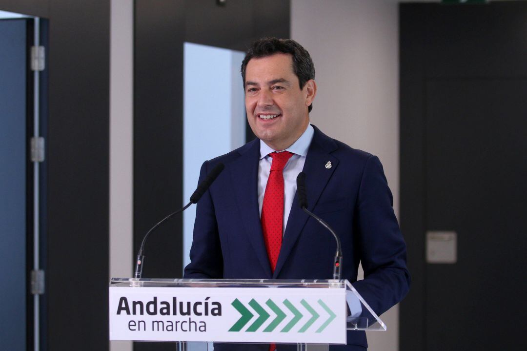 Juanma Moreno, presidente de la Junta de Andalucía. 