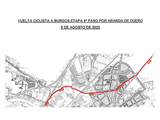 Las restricciones de tráfico de la Vuelta a Burgos a su paso por la capital ribereña