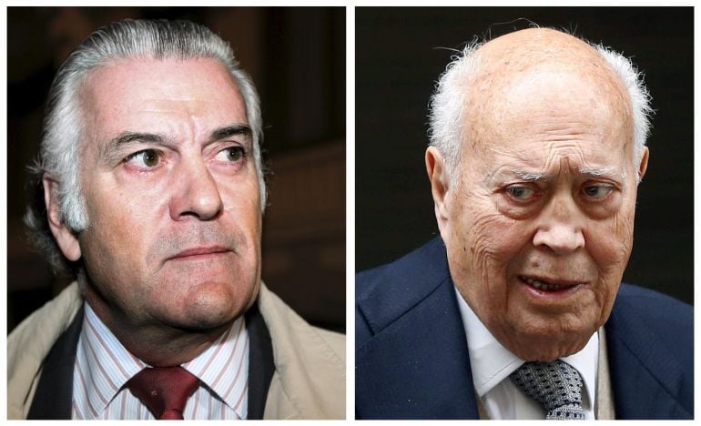 Fotografías de archivo de los extesoreros del PP Luis Bárcenas y Álvaro Lapuerta.