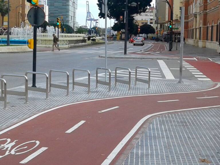 Carril bici en Málaga