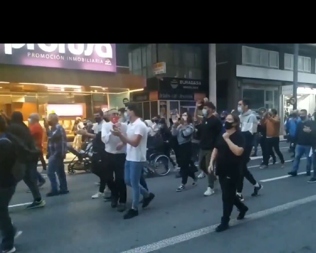 Protesta hosteleros de Murcia