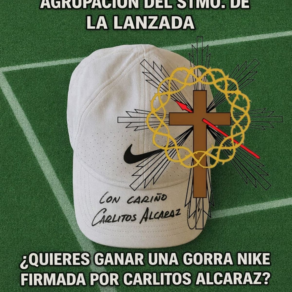 La Agrupación 'La Lanzada' lleva al Puerto un tardeo benéfico y el sorteo de una gorra firmada por Carlos Alcaraz