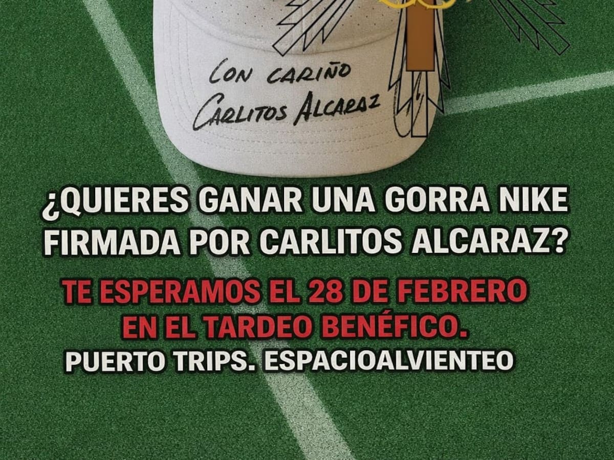 La Agrupación 'La Lanzada' lleva al Puerto un tardeo benéfico y el sorteo de una gorra firmada por Carlos Alcaraz