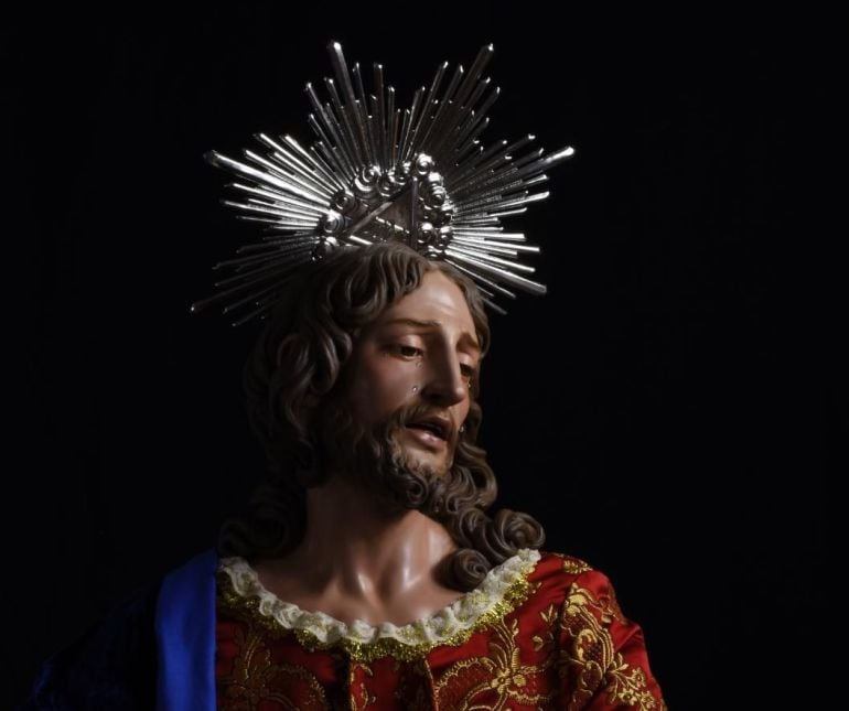 El Cristo de las Lágrimas, obra de Ramón Cuenca, perteneciente a la Hermandad de Nuestra Señora del Olvido.