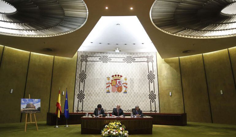 Momento del acto institucional con motivo del XXXV aniversario del Alto Tribunal