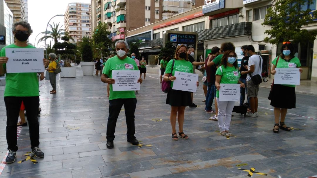 La Marea Verde protesta en el centro de Murcia