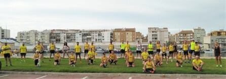 Foto de grupo con todos los participantes en el entrenamiento