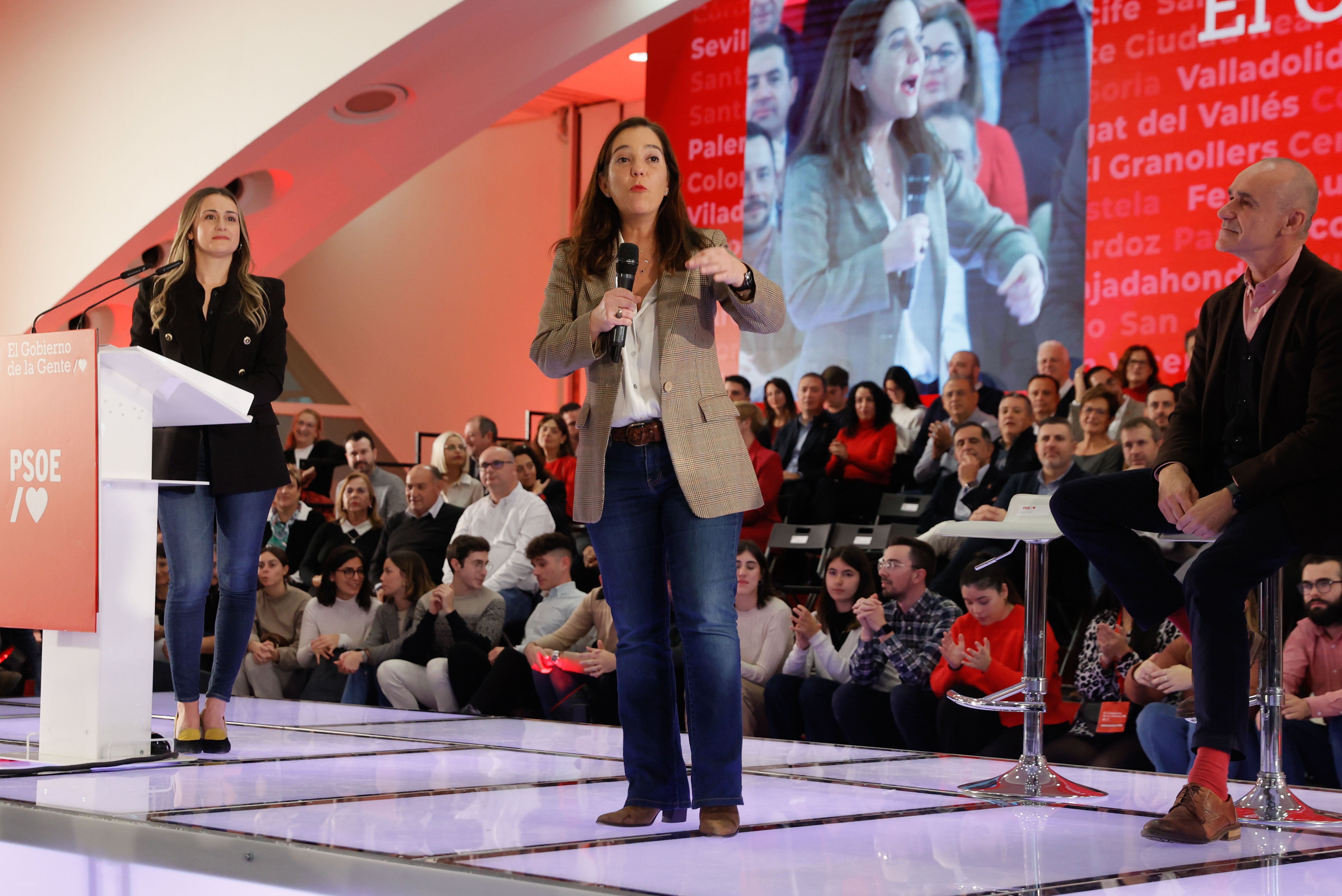 Inés Rey en un acto del PSOE en Valencia