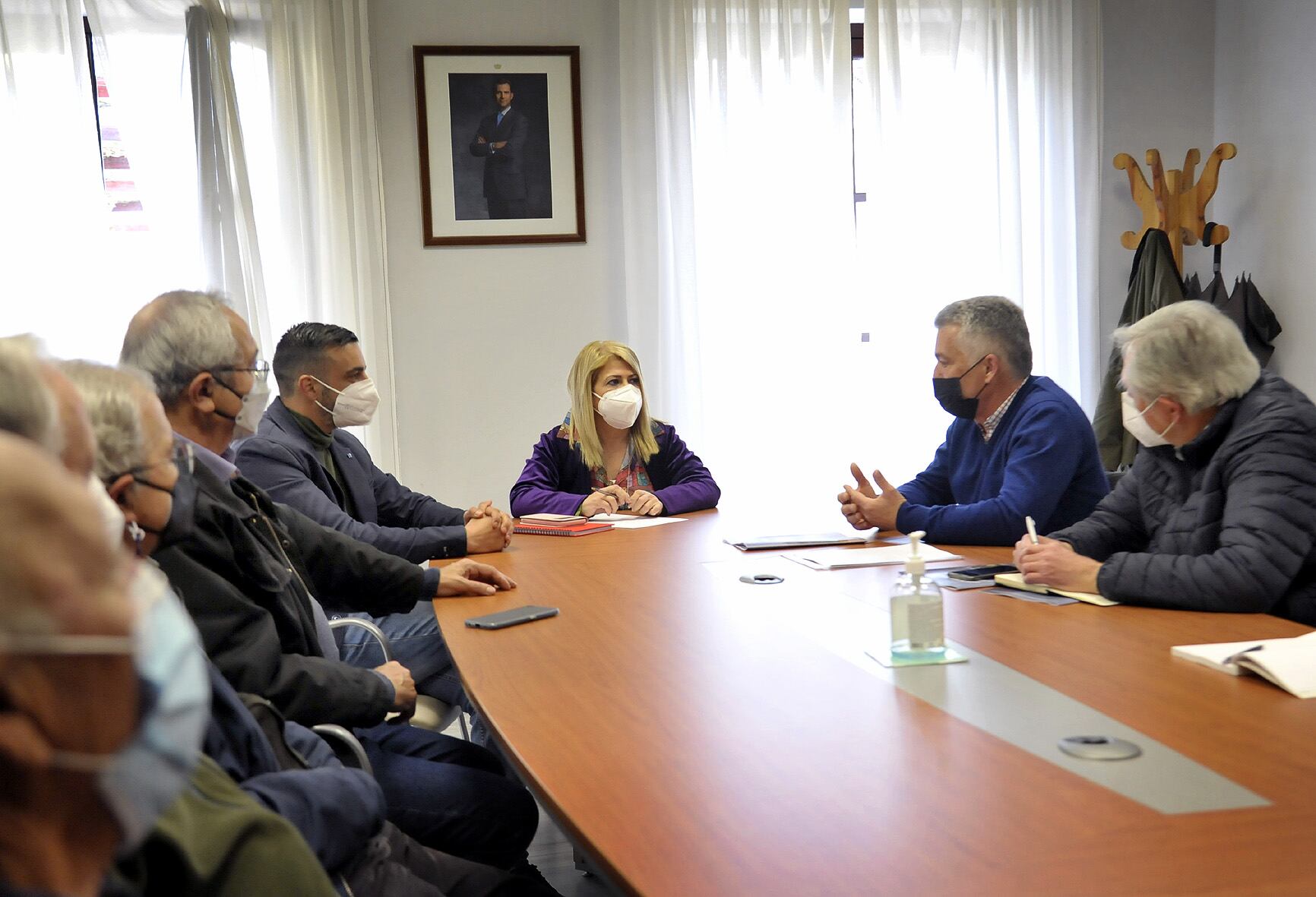 Momento de la reunión que tuvo lugar en el Ayuntamiento de Jerez