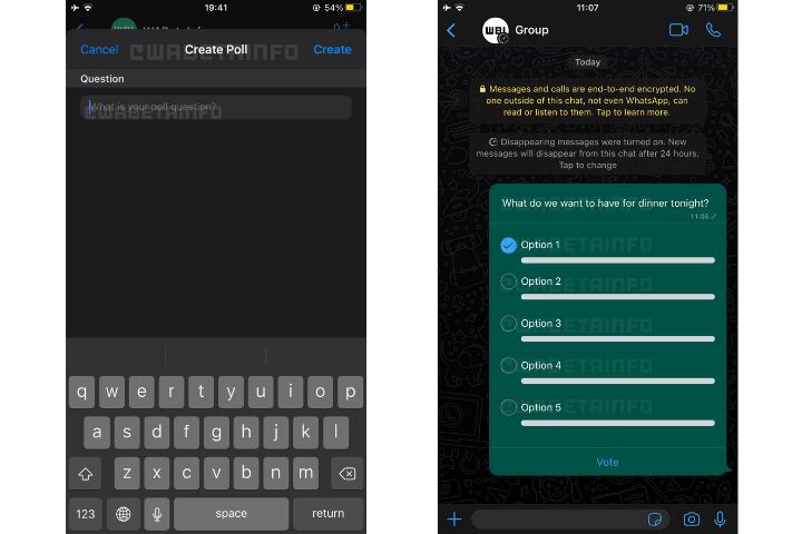 Así será la función de encuestas en WhatsApp