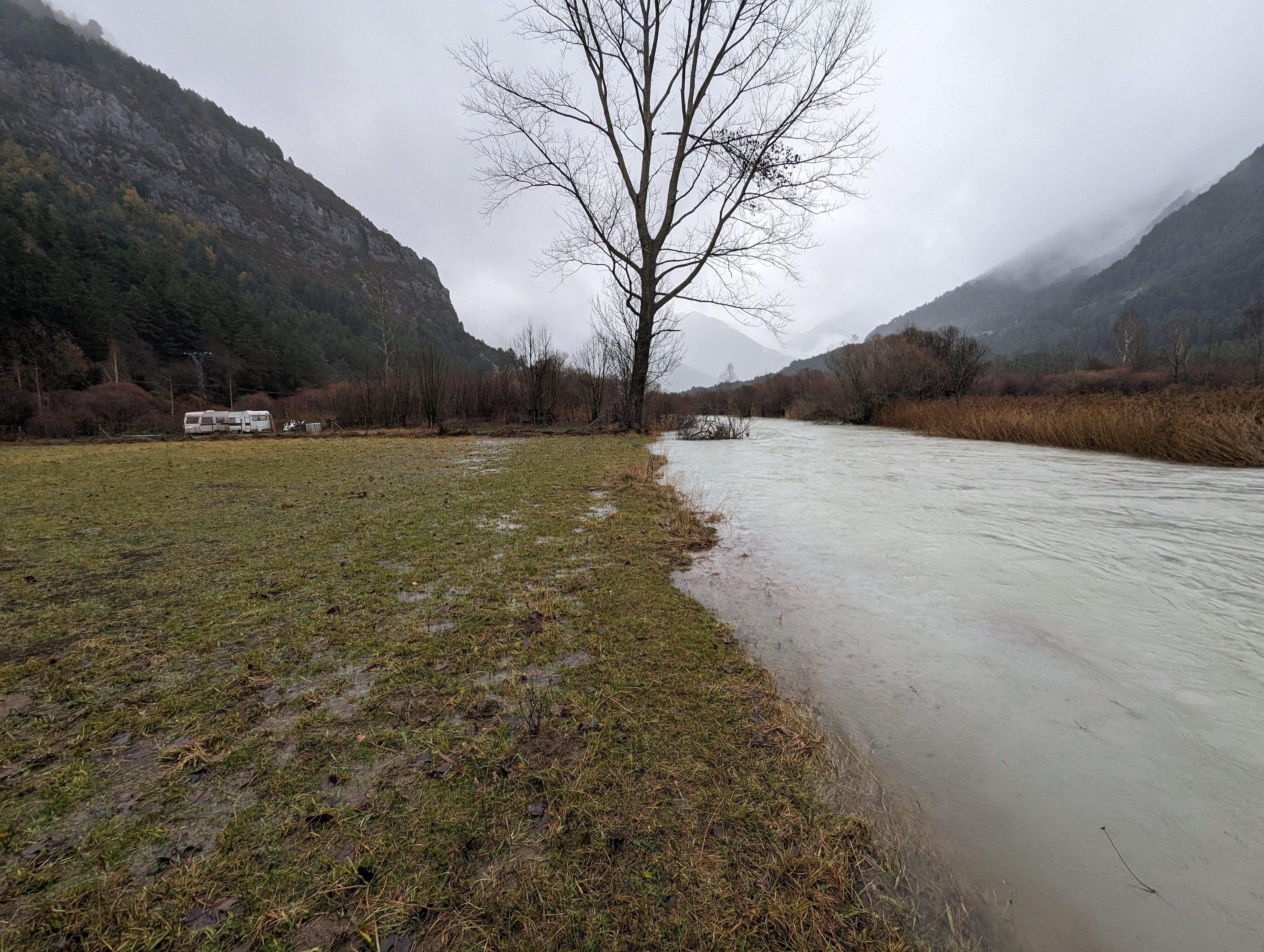 Embalse de Pineta el invierno pasado
