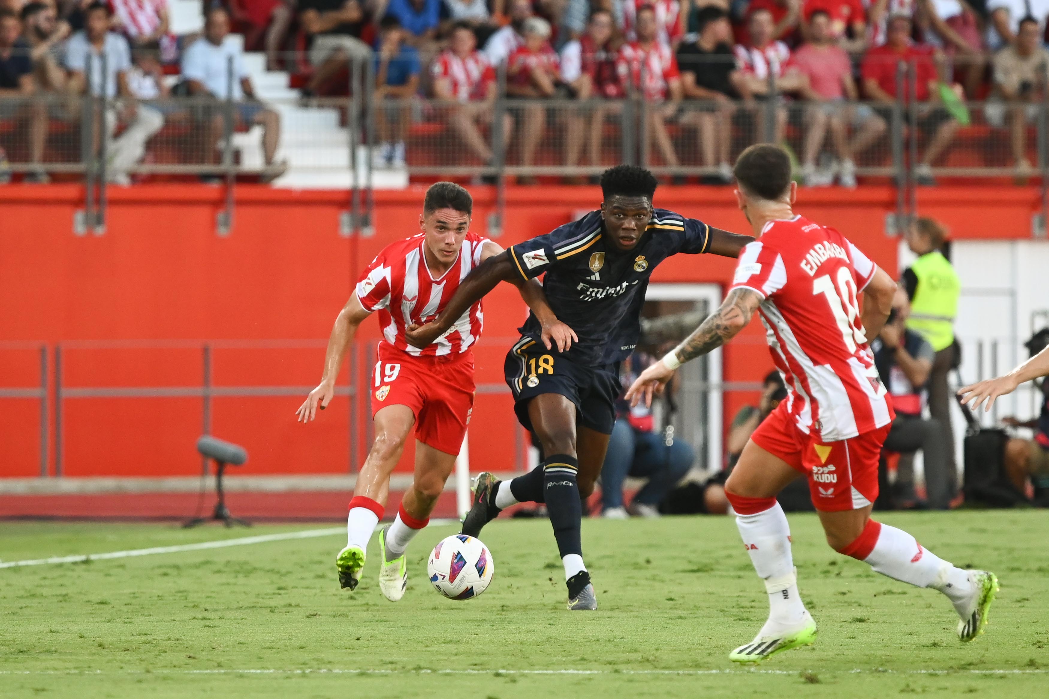 Arribas en el partido ante el Real Madrid.