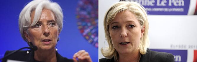 Lagarde y Le Pen, las favoritas de los franceses