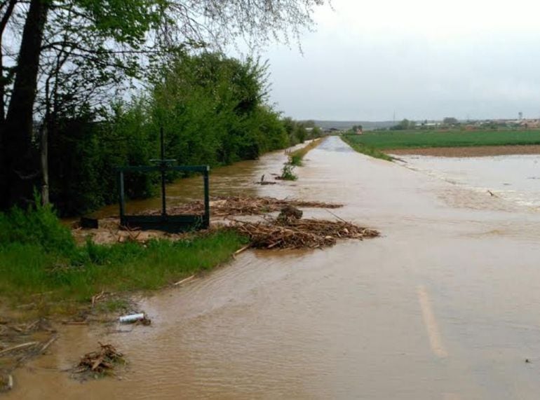 Inundaciones en Villarejo de Órbigo