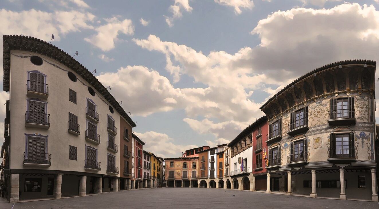 Imagen de la Plaza Mayor de Graus, una de las más bellas de España  / Ayuntamiento de Graus