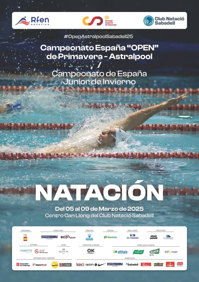 Sabadell sede del Campeonato de España de natación