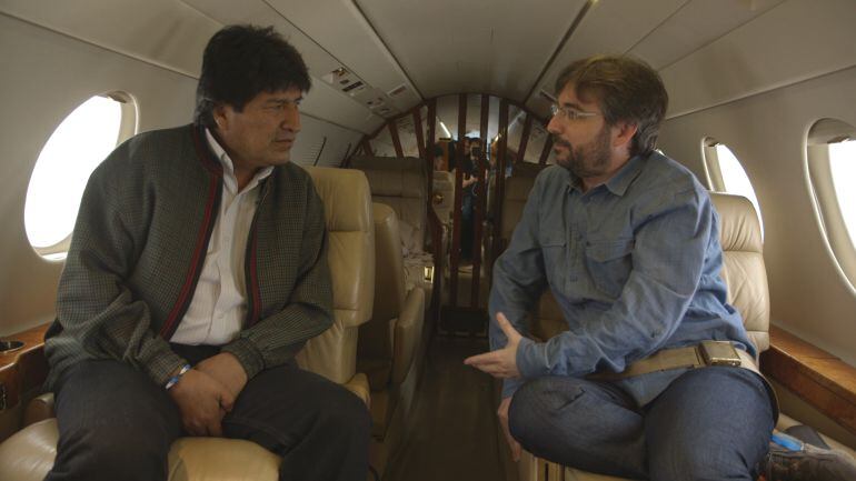 Jordi Évole con Evo Morales en &#039;Salvados&#039;