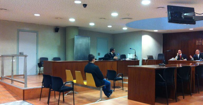 L'acusat durant la vista que ha tingut lloc aquest dimecres a l'Audiència de Lleida