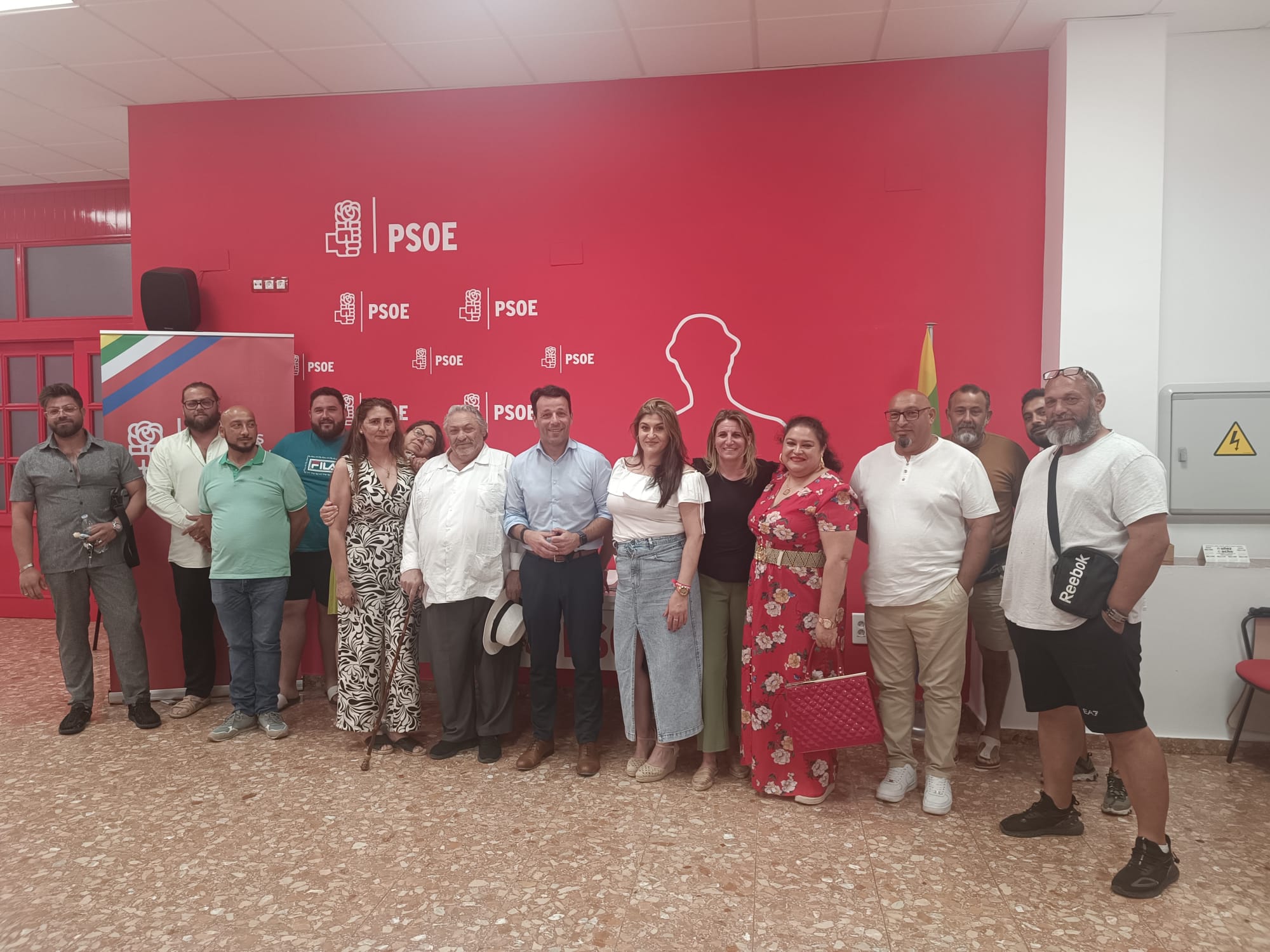 Reunión entre PSOE y vendedores ambulantes de Linares.