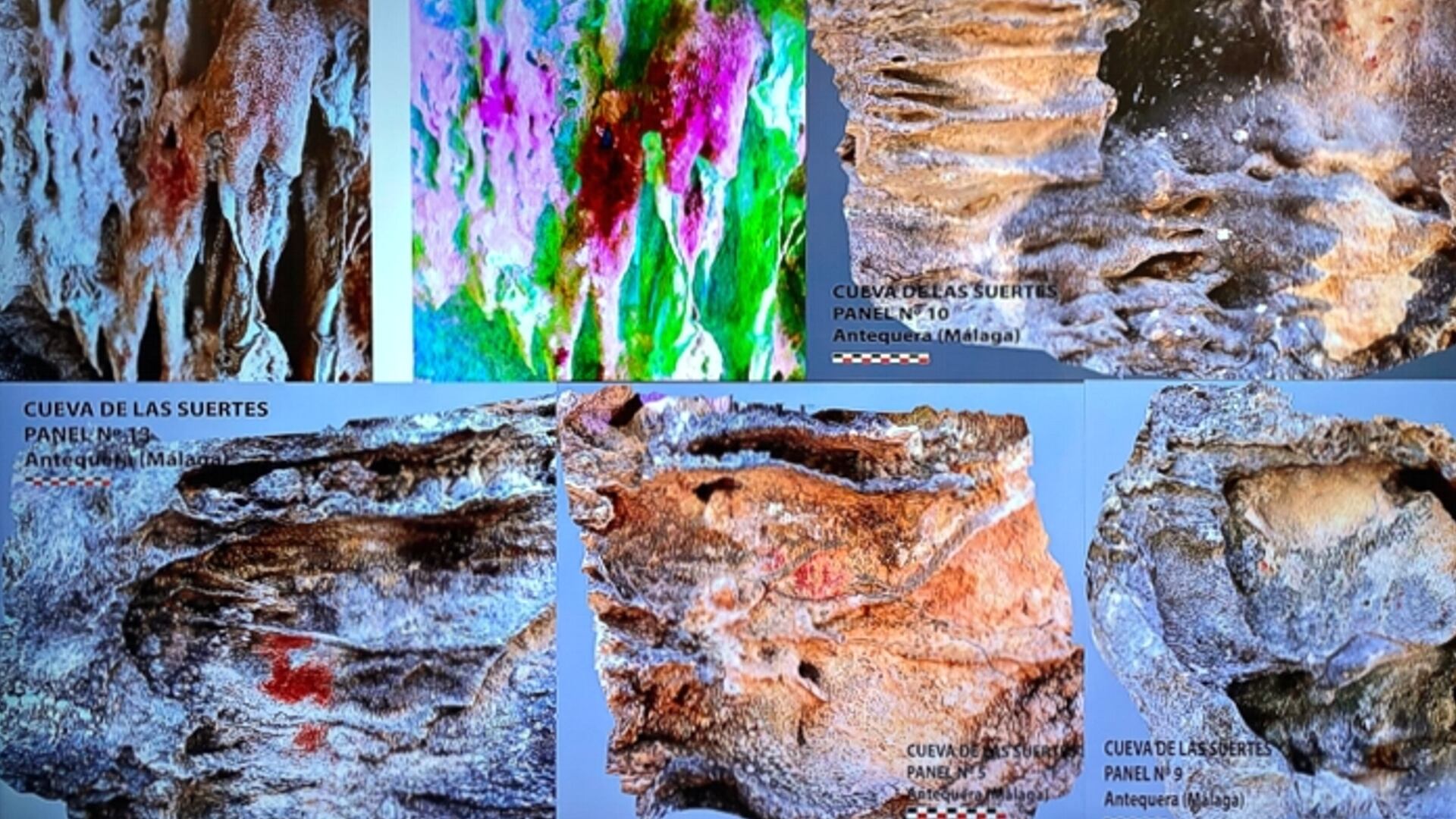 Pinturas rupestres en la Cueva de las Suertes (Antequera)