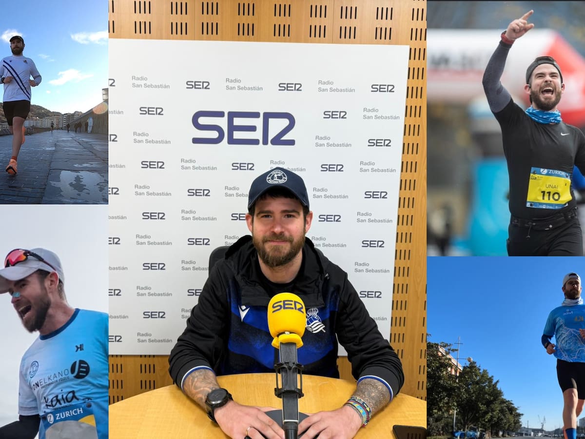 El 'runner' txuri-urdin que corre cada semana según los resultados de la Real Sociedad: "Me encantaría hacer un reto solidario dentro de Anoeta"