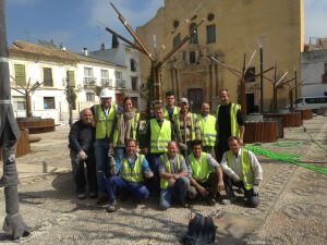 Equipo de trabajadores que han realizado la obra