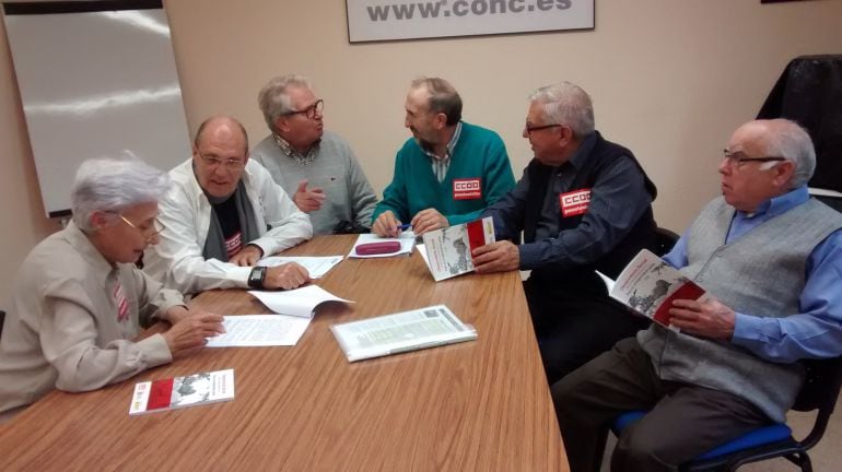 Membres de la Federació de Pensionistes i Jubilats de CCOO.