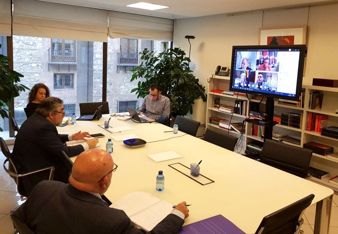 Imagen de la reunión del ministro Rodríguez Uribes con los consejeros de Cultura de las comunidades autónomas el pasado jueves