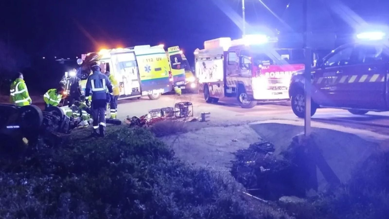 Un accidente de tráfico deja dos jóvenes fallecidos y otros dos heridos en Toledo, tras salirse de la vía el vehículo en el que viajaban