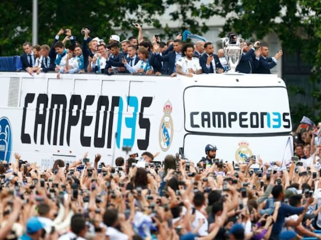 Celebración de la pasada Champions por el Real Madrid