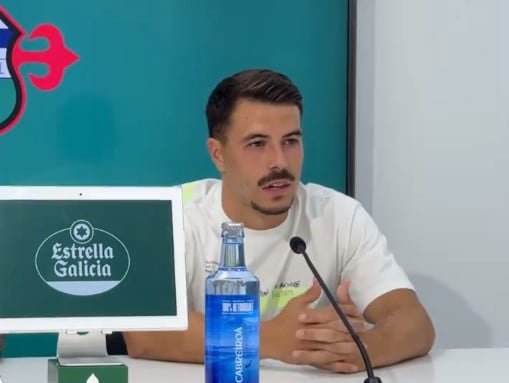 Chiki, en la presentación de este viernes (foto: Racing Club Ferrol)