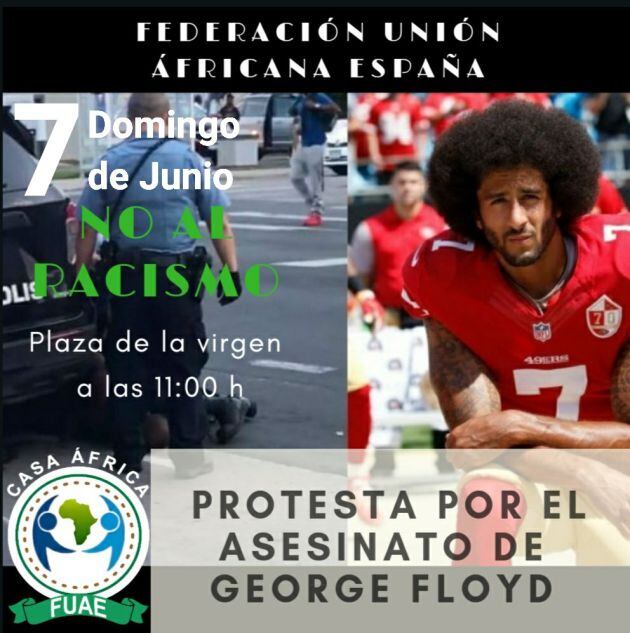 Protesta por el asesinato de George Floyd en València