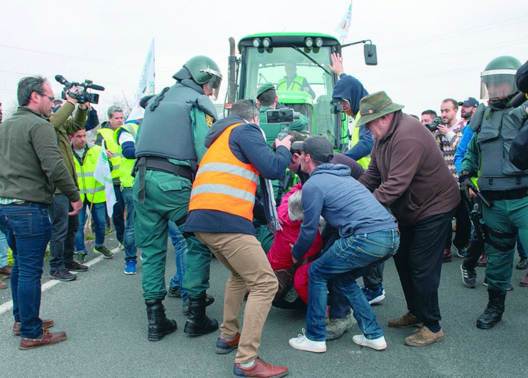 Protestas de los olivareros