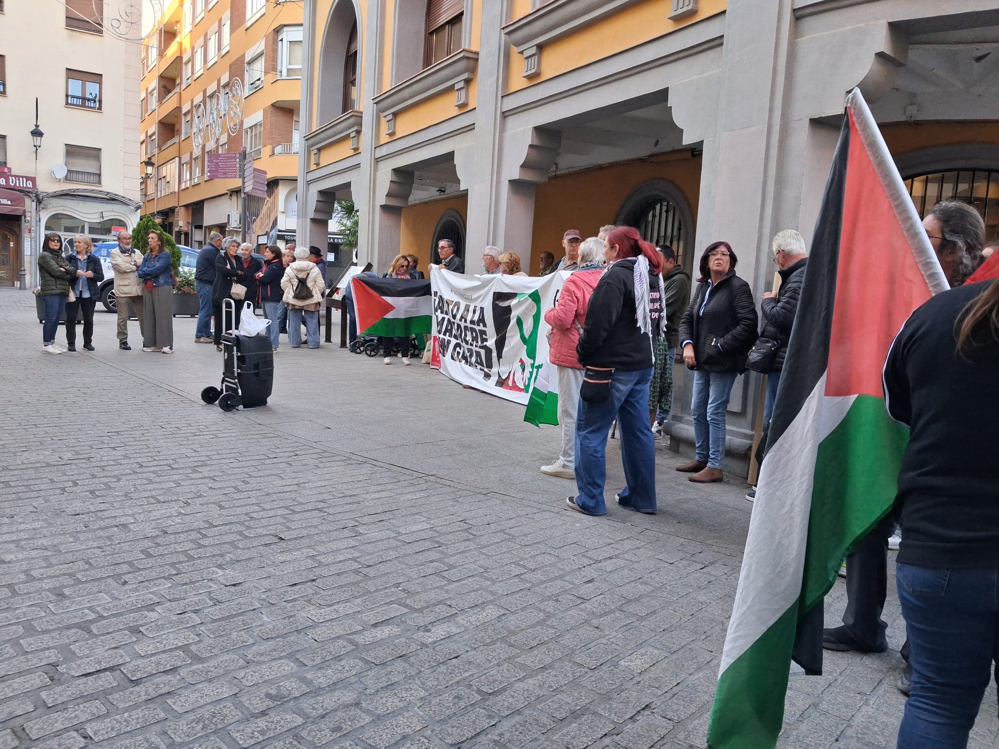 Concentración en Aranda de apoyo flotilla de la libertad tras los últimos ataques recibidos en su viaje a Gaza