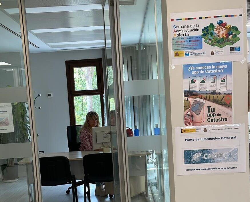 Imagen de archivo de una de las oficinas del Ayuntamiento de Aranda