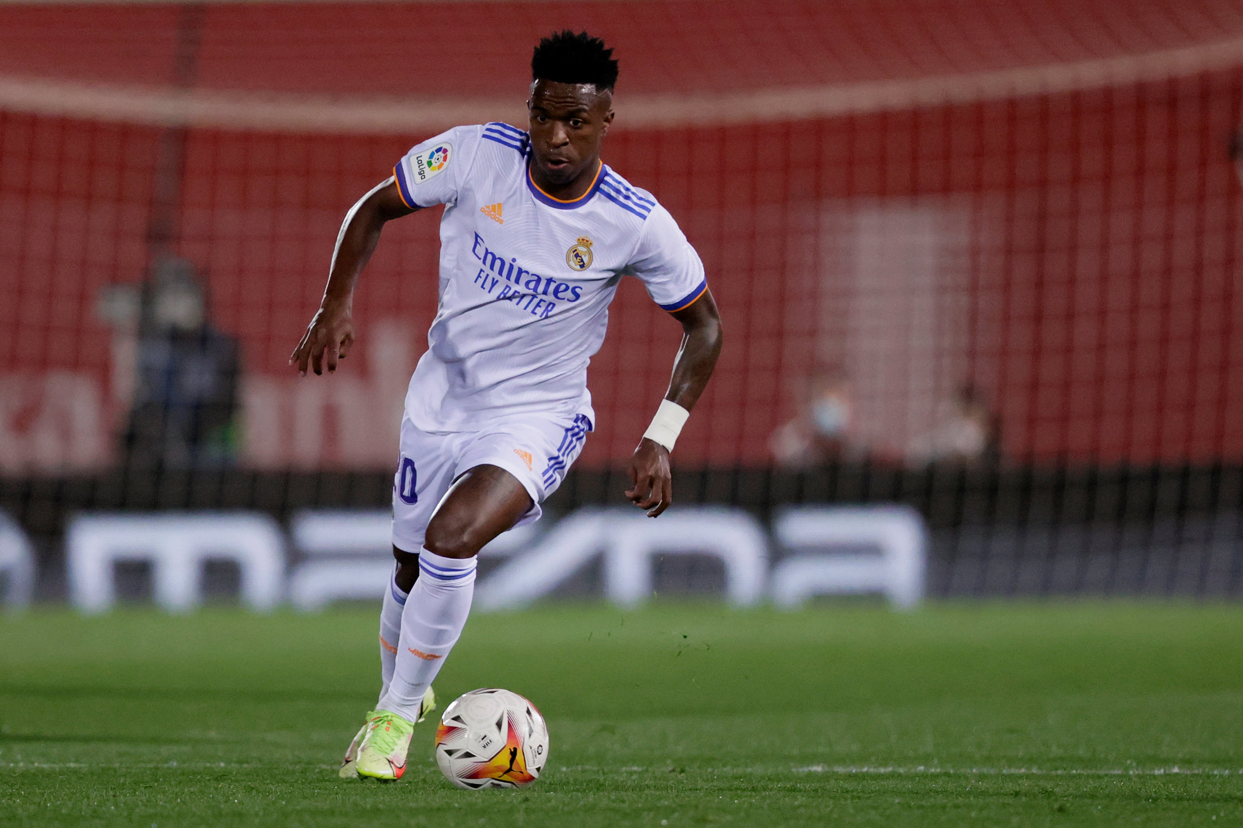 Vinicius Junior, futbolista del Real Madrid,  en el encuentro frente Real Mallorca