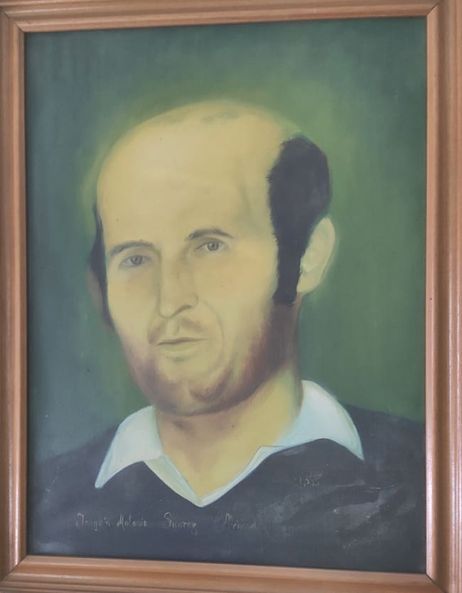 Retrato de Joaquín Antonio conservado en CCOO de Fabero