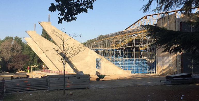 Obras del Pabellón de Palencia