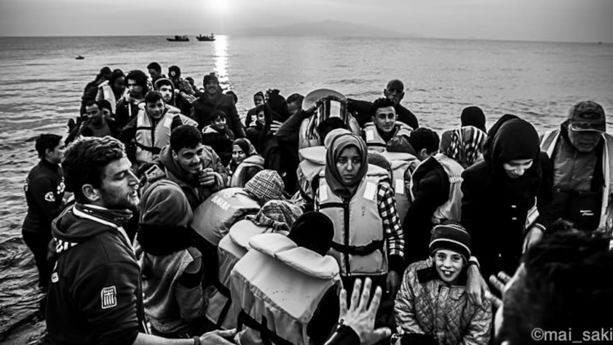 Mai Saky fotografió el caos de los refugiados