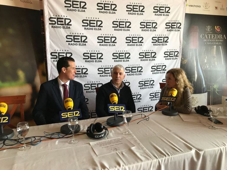 Alfaro junto a Esteve en el programa especial en Heretat de Cesilia