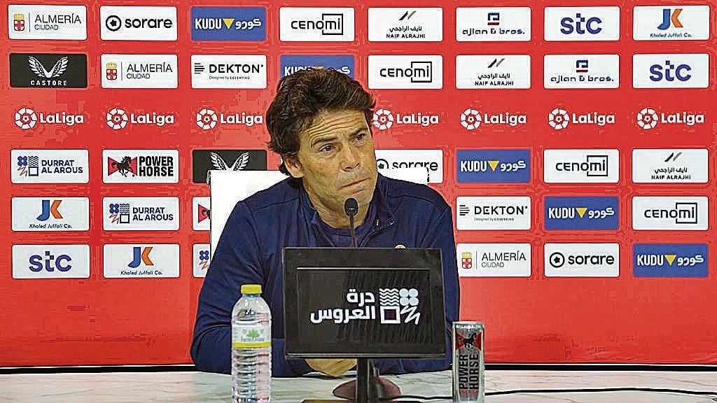 Rubi en la previa del partido contra el Valencia.