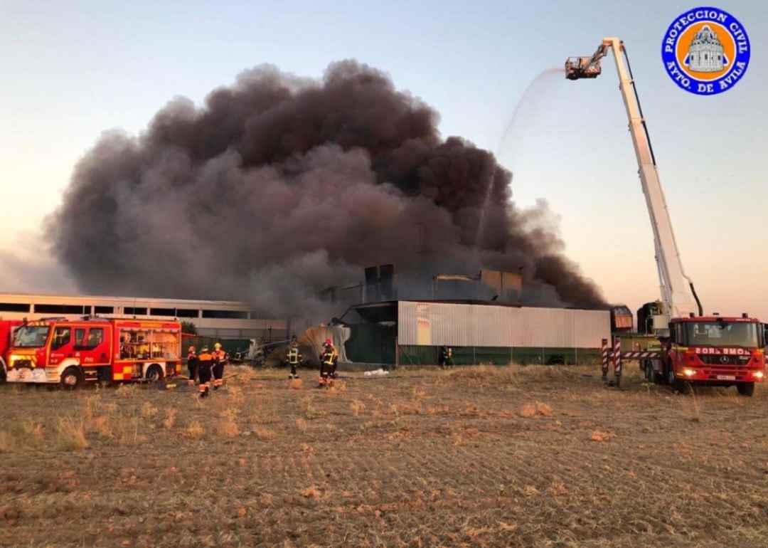 Imagen de las labores de extinción del incendio ocurrido en julio de 2020